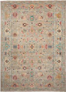 Tappeto Zigler Fine Pakistan Floreale Grigio Azzurro Multicolore 275x369 Cm
