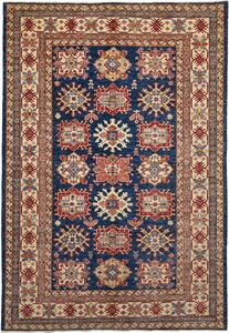 Tappeto Kazak Fine Pakistan Astratto Blu Rosso 172x247 Cm