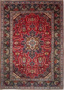 Tappeto Ardakan Persia Medaglione Rosso Blu 255x362 Cm