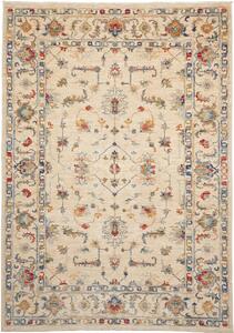 Tappeto Zigler Fine Pakistan Medaglione Crema Policromo 168x238 Cm