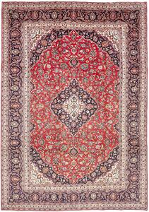 Tappeto Ardakan Persia Medaglione Rosso Blu 255x364 Cm