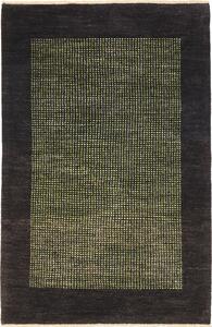 Tappeto Shayan Pakistan Astratto Marrone Verde Chiaro 123x191 Cm