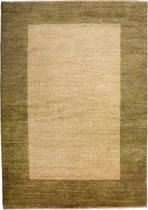 Tappeto Shayan Pakistan Astratto Beige Verde Oliva 156x200 Cm