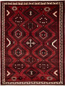 Tappeto Lori Persia Geometrico Rosso Nero 235x300 Cm
