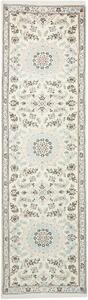 Tappeto Nain 9la Persia Astratto Crema Azzurro 80x286 Cm
