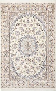 Tappeto Nain 9la Persia Medaglione Crema Blu 130x203 Cm