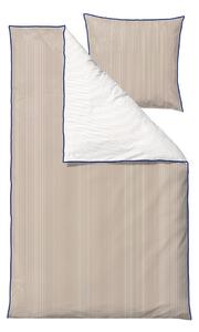 Biancheria da letto singola in cotone organico beige 140x200 cm Frame - Södahl