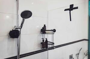 Set di accessori per il bagno nero in metallo autoportante Classic - Wenko