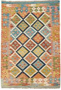 Tappeto Kilim Afghanistan Astratto Multicolore Vivace 83x120 Cm