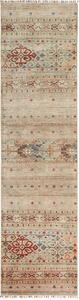 Tappeto Rubin Pakistan Astratto Beige Rosso 79x294 Cm