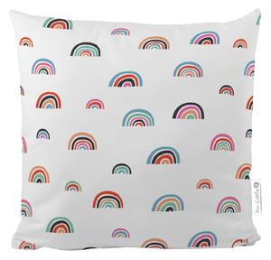 Cuscino per bambini in cotone Cute Rainbows, 45 x 45 cm - Butter Kings