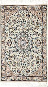 Tappeto Nain 9la Persia Medaglione Crema Blu 60x96 Cm