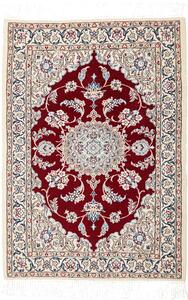 Tappeto Nain 6la Persia Medaglione Rosso Crema 62x93 Cm