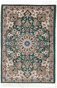 Tappeto Nain 9la Persia Medaglione Verde Crema 63x92 Cm