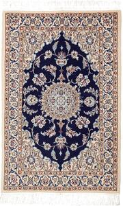 Tappeto Nain 6la Persia Medaglione Blu Crema 62x96 Cm