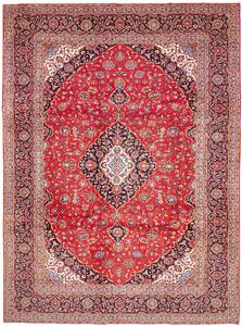 Tappeto Ardakan Persia Medaglione Rosso Blu 293x396 Cm