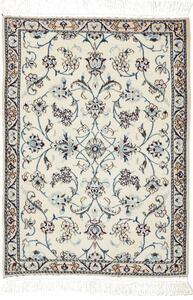 Tappeto Nain 6la Persia Floreale Avorio Blu 64x90 Cm