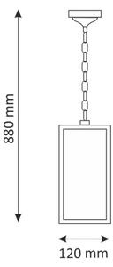 Lampadario da esterno MALMO 1xE27/15W/230V nero