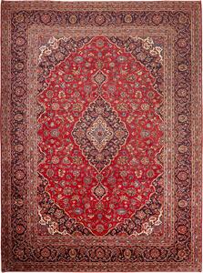 Tappeto Ardakan Persia Medaglione Rosso Blu 295x400 Cm