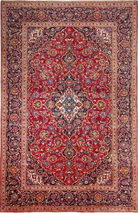 Tappeto Ardakan Persia Medaglione Rosso Blu 197x305 Cm