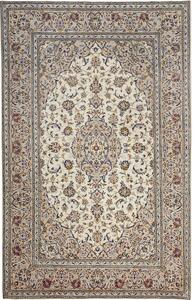 Tappeto Kashan Persia Medaglione Crema Beige 190x298 Cm