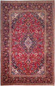 Tappeto Ardakan Persia Medaglione Rosso Blu 200x312 Cm