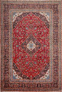 Tappeto Ardakan Persia Medaglione Rosso Blu 244x365 Cm