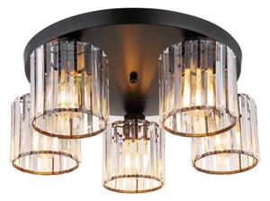 Globo 15742-5D - Lampadario a plafone JORDANA 5xE27/60W/230V diametro 46,5 cm nero