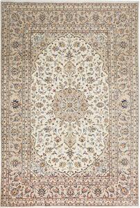 Tappeto Kashan Persia Medaglione Avorio Blu 195x290 Cm