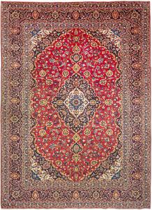 Tappeto Ardakan Persia Medaglione Rosso Blu 292x402 Cm