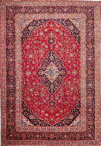 Tappeto Ardakan Persia Medaglione Rosso Blu 250x360 Cm