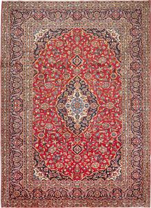 Tappeto Ardakan Persia Medaglione Rosso Blu Notte 260x358 Cm