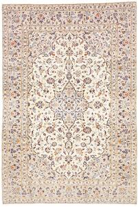 Tappeto Kashan Persia Medaglione Avorio Beige 196x292 Cm