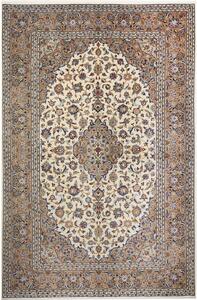 Tappeto Kashan Persia Medaglione Crema Beige 203x310 Cm