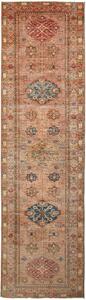 Tappeto Kazak Fine Pakistan Astratto Terra Blu 82x300 Cm