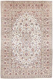 Tappeto Kashan Persia Medaglione Crema Beige 200x305 Cm