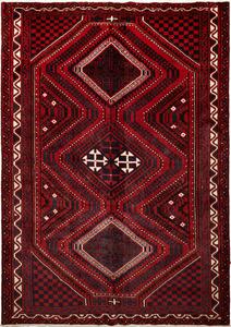 Tappeto Lori Persia Geometrico Rosso Bordeaux Blu Notte 220x307 Cm