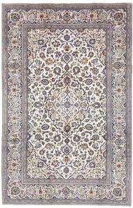 Tappeto Kashan Persia Medaglione Crema Blu 196x312 Cm