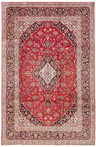 Tappeto Ardakan Persia Medaglione Rosso Nero 200x305 Cm