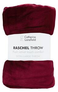 Copriletto rosso 200x240 cm Raschel - Catherine Lansfield