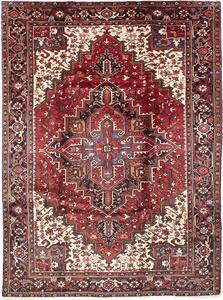 Tappeto Gorawan Persia Geometrico Rosso Blu Scuro 227x312 Cm