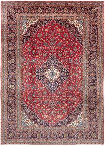 Tappeto Ardakan Persia Medaglione Rosso Blu 253x353 Cm