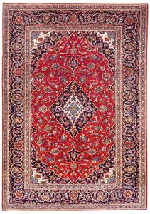 Tappeto Ardakan Persia Medaglione Rosso Blu Scuro 203x293 Cm