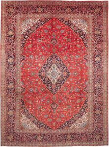 Tappeto Ardakan Persia Medaglione Rosso Blu 290x397 Cm