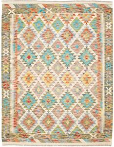 Tappeto Kilim Afghanistan Geometrico Multicolore Vivace 155x194 Cm