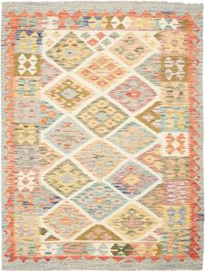 Tappeto Kilim Afghanistan Geometrico Multicolore Pastello 148x201 Cm