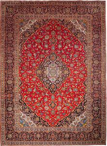 Tappeto Ardakan Persia Medaglione Rosso Nero 303x414 Cm