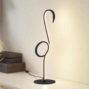 Lampada da tavolo LED Lindby Pajaro, 49,5 cm, nero, alluminio