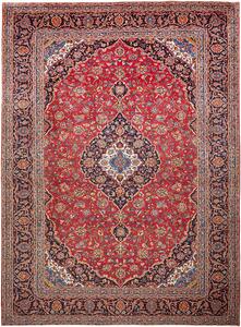 Tappeto Ardakan Persia Medaglione Rosso Blu 305x415 Cm