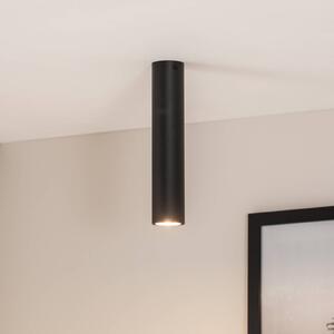 EMIBIG LIGHTING Tecno 1M, faretto da soffitto, acciaio, GU10, altezza 30 cm, nero